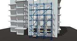 Хомутовые строительные леса ЛХ-60 площадь 100 м²
